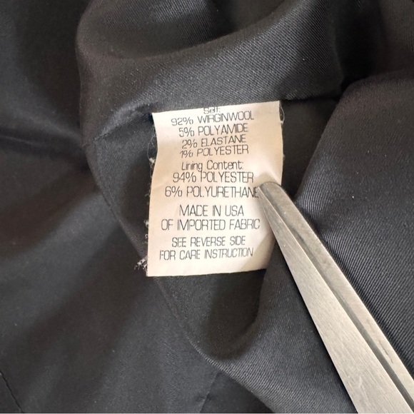 Theory Black Window Pane Sleeveless Virgin Wool Sheath Womens Size 8 - Picture 15 of 16